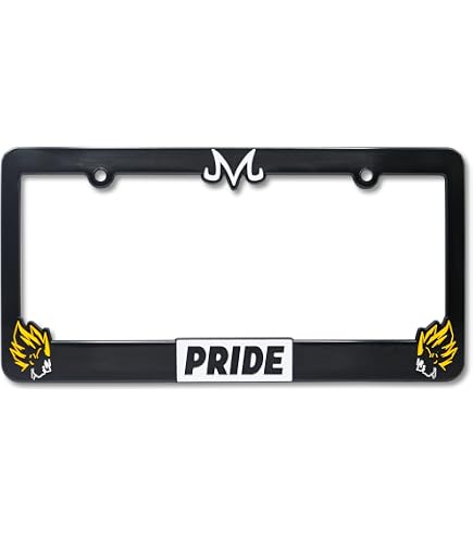 Amazon.com: LP Frameworks Saiyan Pride V2 3D Raised License Plate